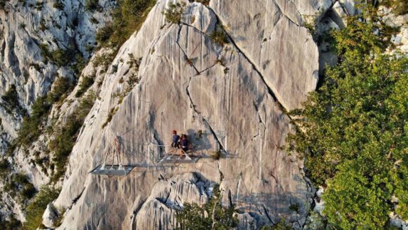 Annecy Mountains portaledge drone