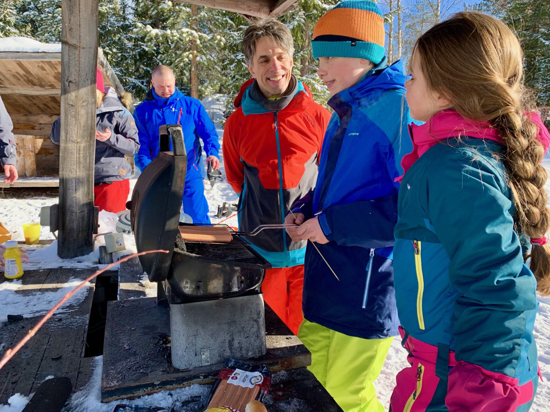 BBQ Idre Fjäll winter Zweden vakantie