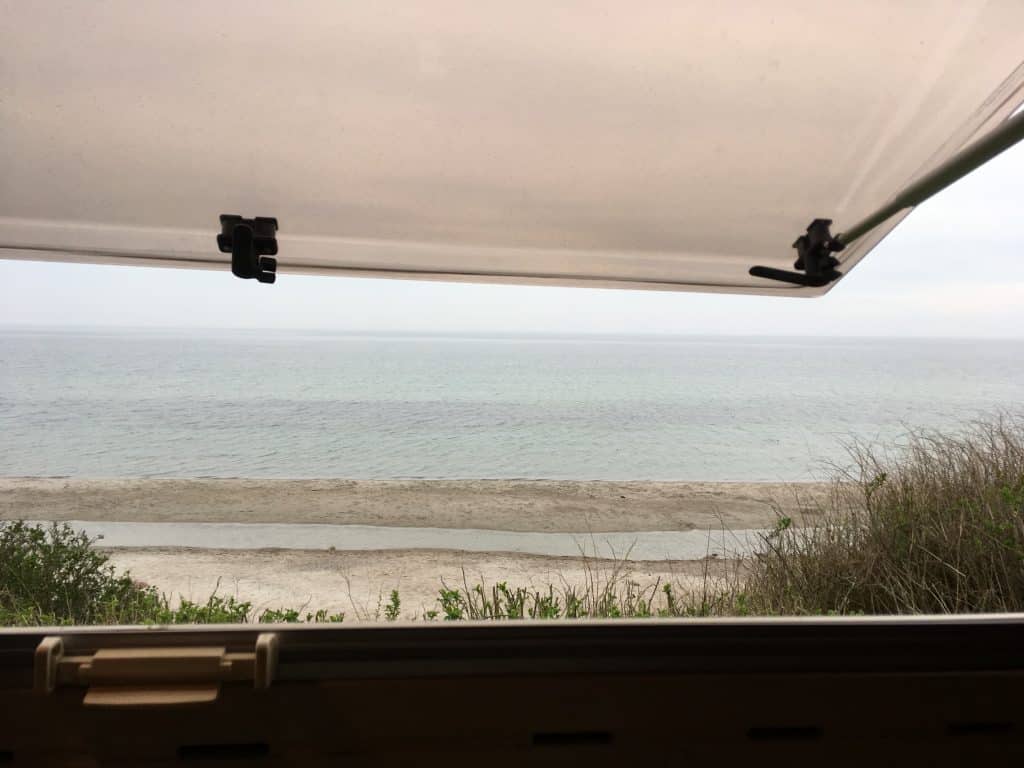 Camper uitzicht in Denemarken Djerby