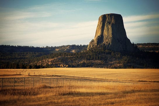 Duivelstoren, natuurlijke wolkenkrabber in Wyoming