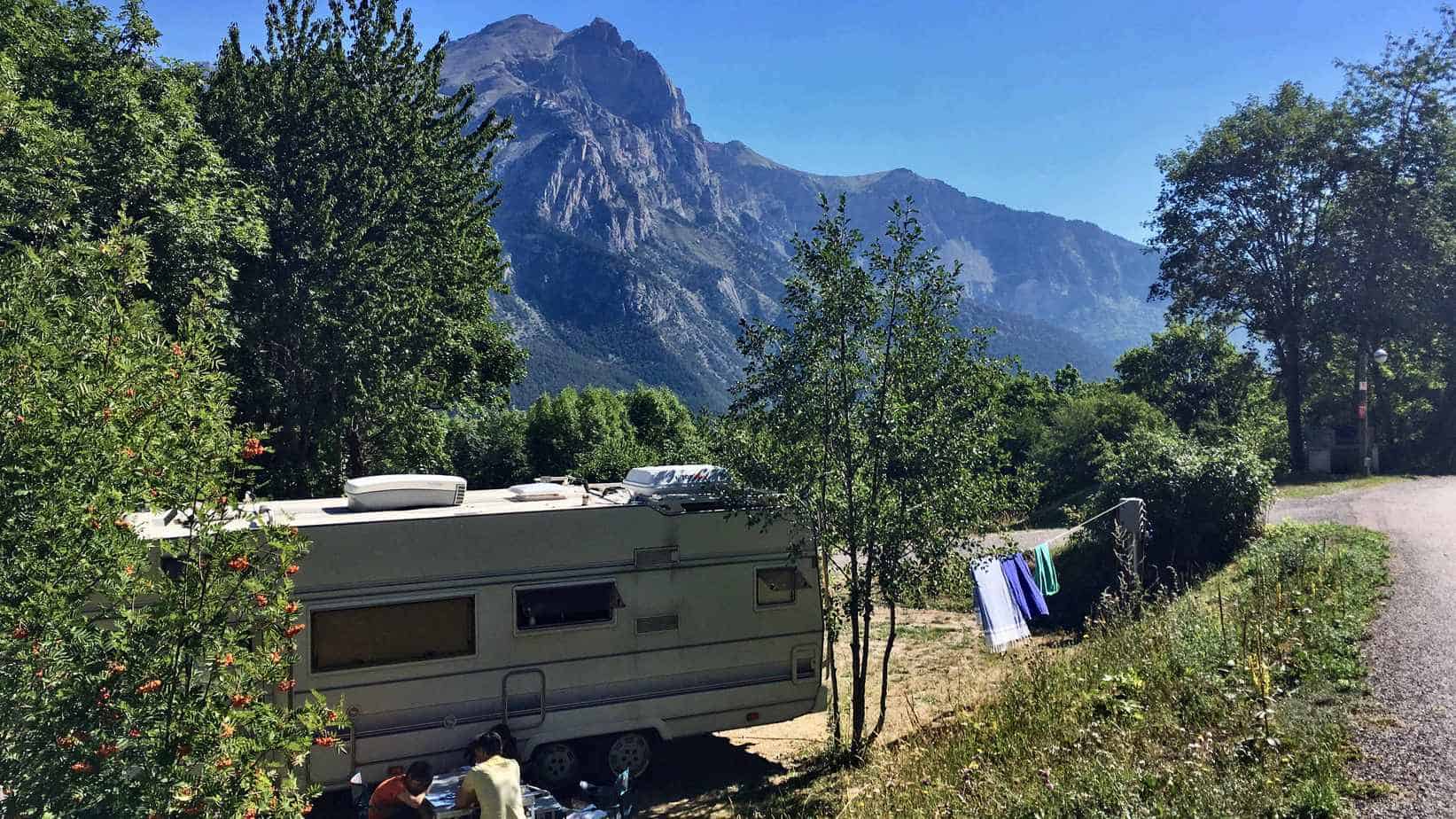 Puy Saint Vincent camper actieve vakantie Frankrijk