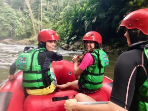 Raften en fietsen door rijstvelden bij Ubud in Bali