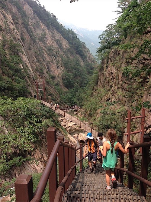 Zuid-Korea wandelen