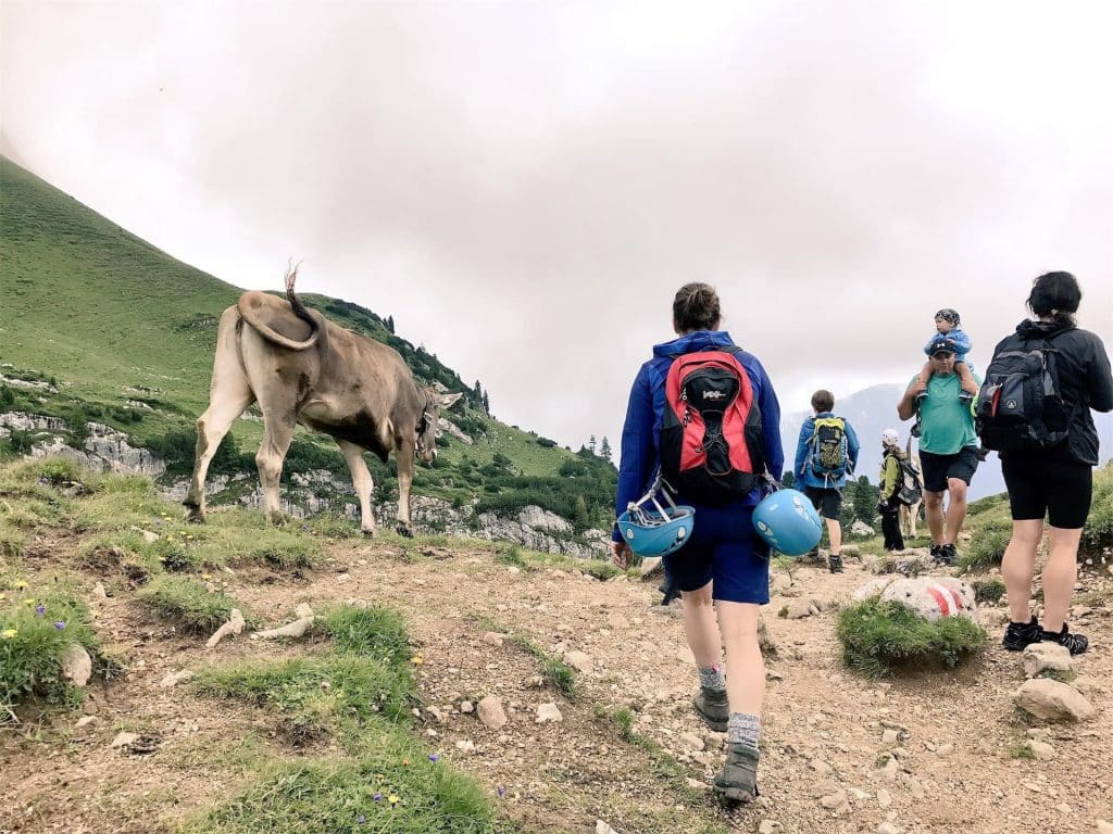 Klettersteigen Oostenrijk wandelschoenen