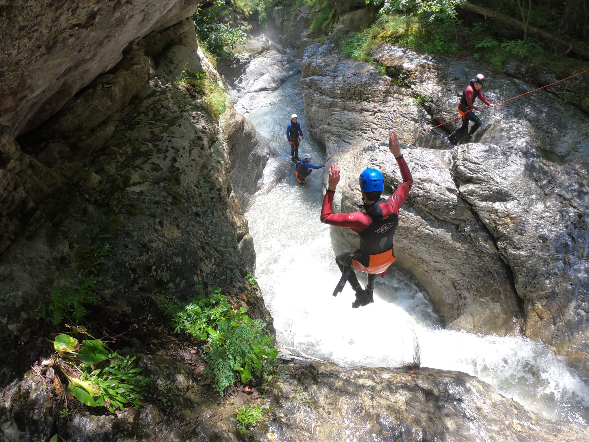 canyoning-serre-chevalier-sprong