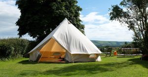 Camping in Italië: kamperen in privétuin