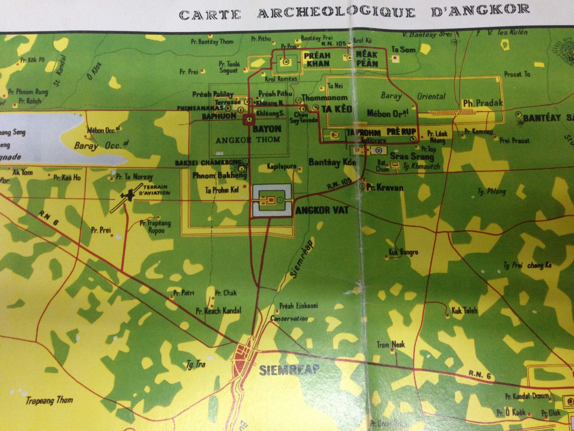 Kaart Ankor Wat