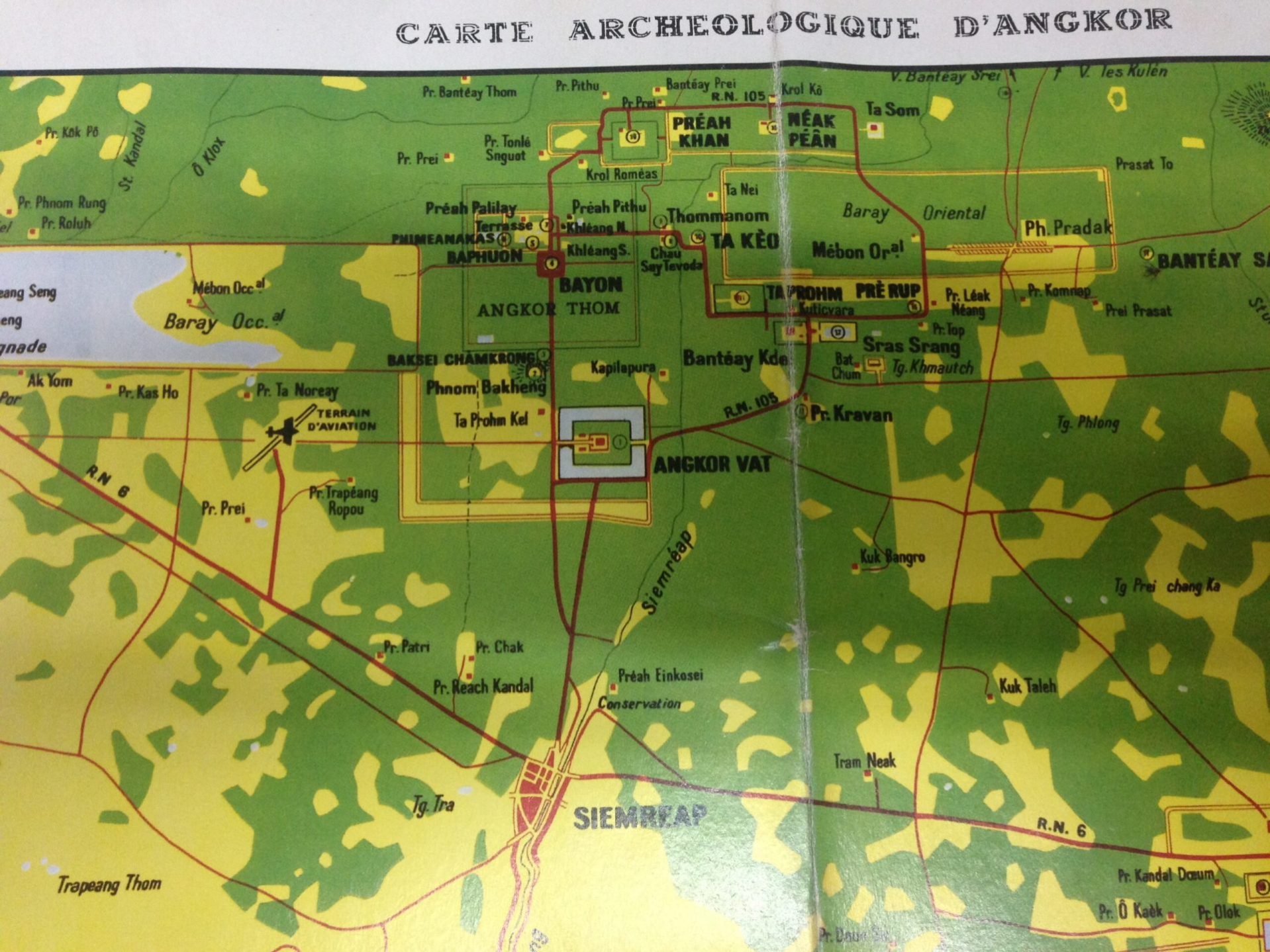 Kaart Ankor Wat