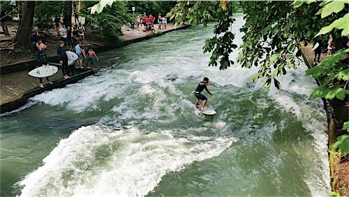 Surfen in Englisher Garten München