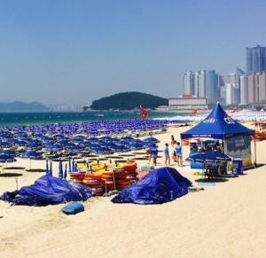Zwemmen met je selfie-stick in Zuid-Korea