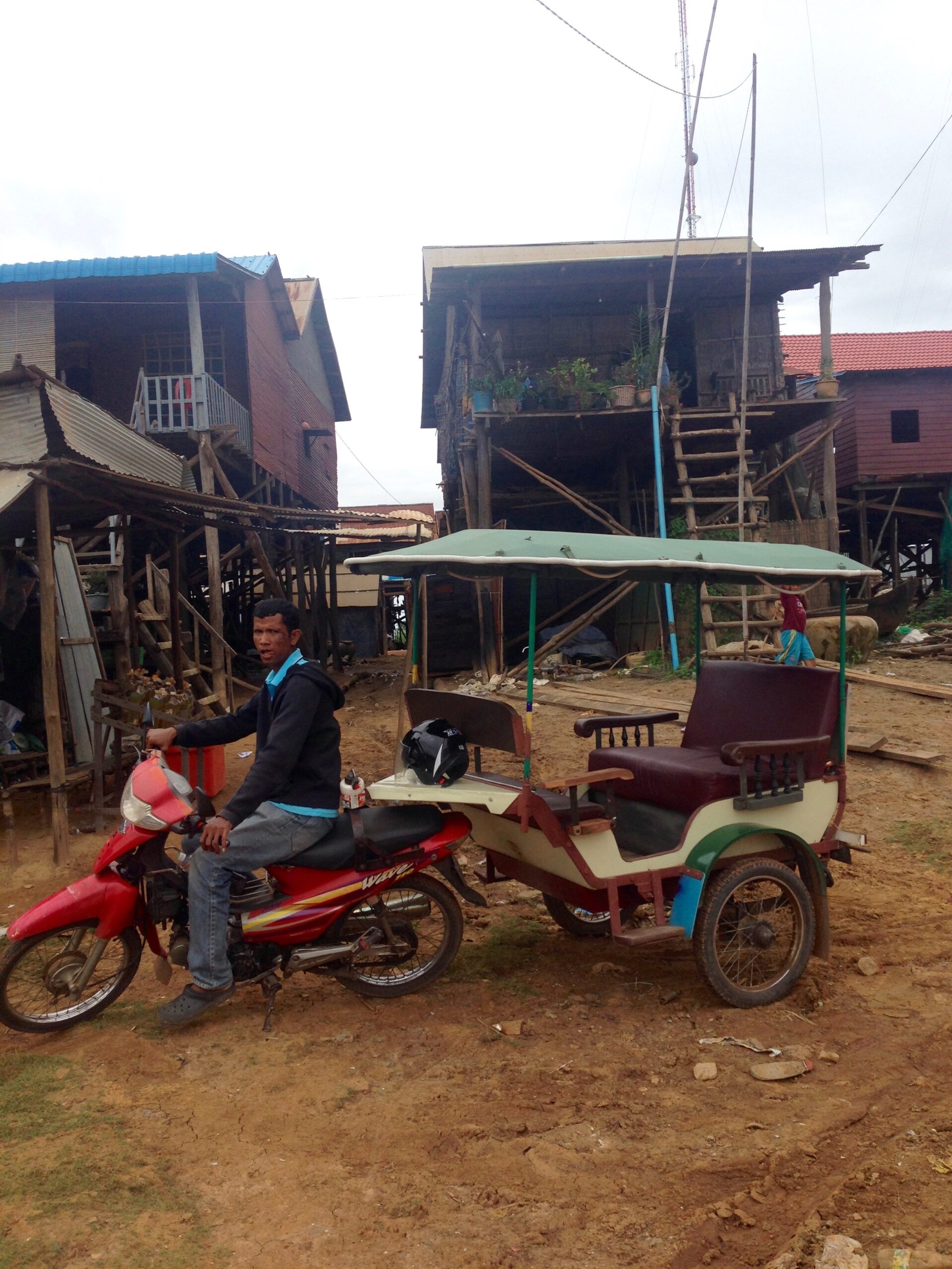 Flooting village Cambodja