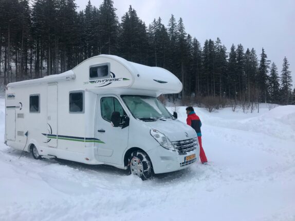 Winterkamperen skihit Osttirol
