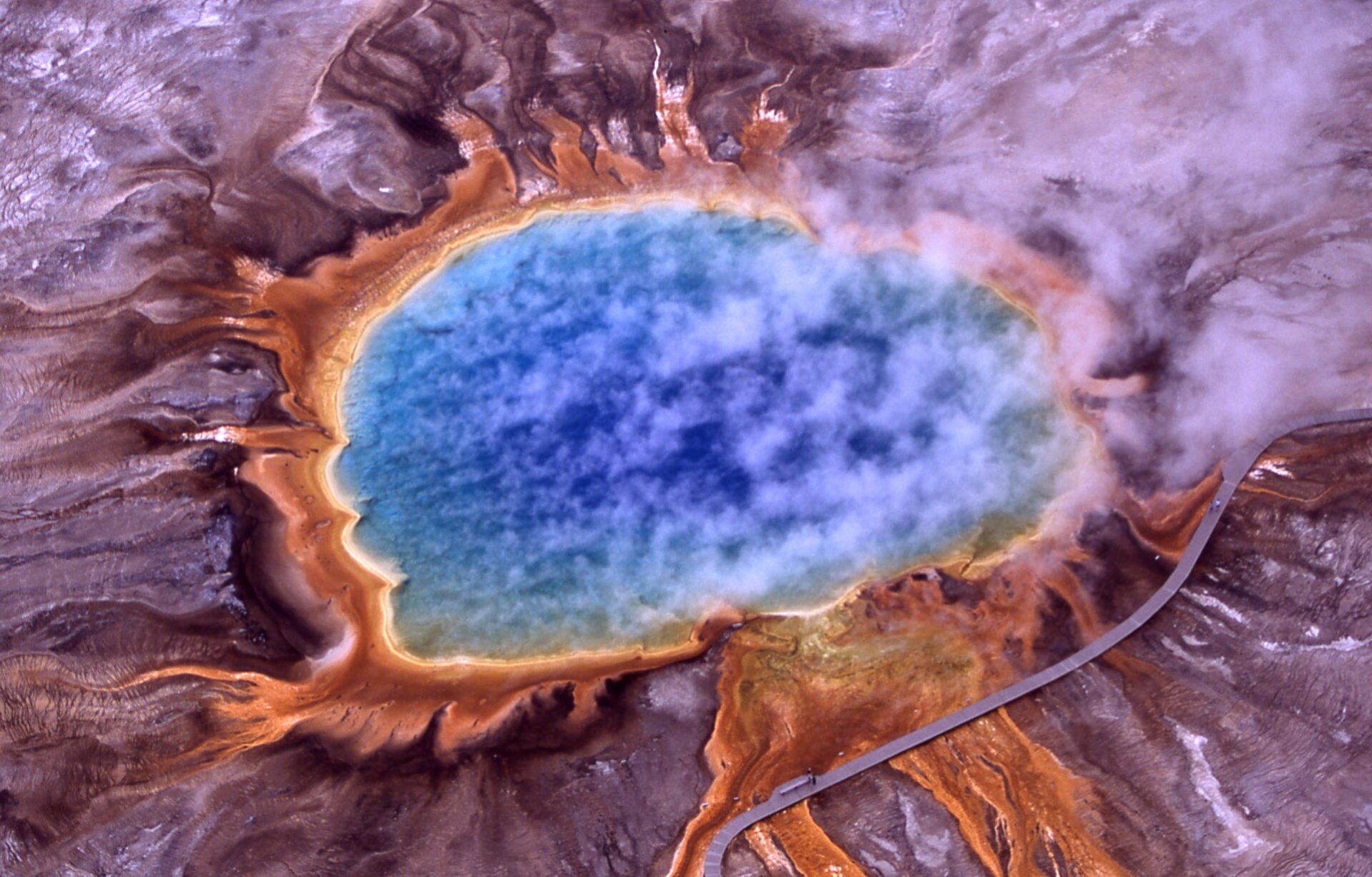 Grand Prismatic Spring in Yellowstone National Park